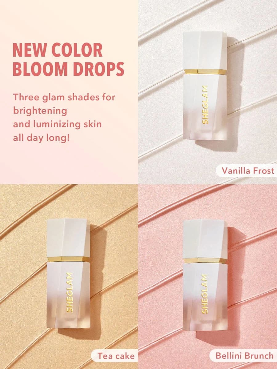 هایلایتر شیگلم GLOW BLOOM رنگ Vanilla Frost وزن 5.2 گرم — تصویر ۴
