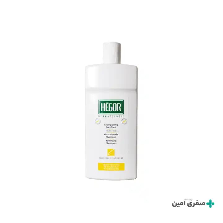 شامپو تقویت کننده کراتین هگور مناسب موهای نازک، شکننده و آسیب دیده 150 میلی لیتر