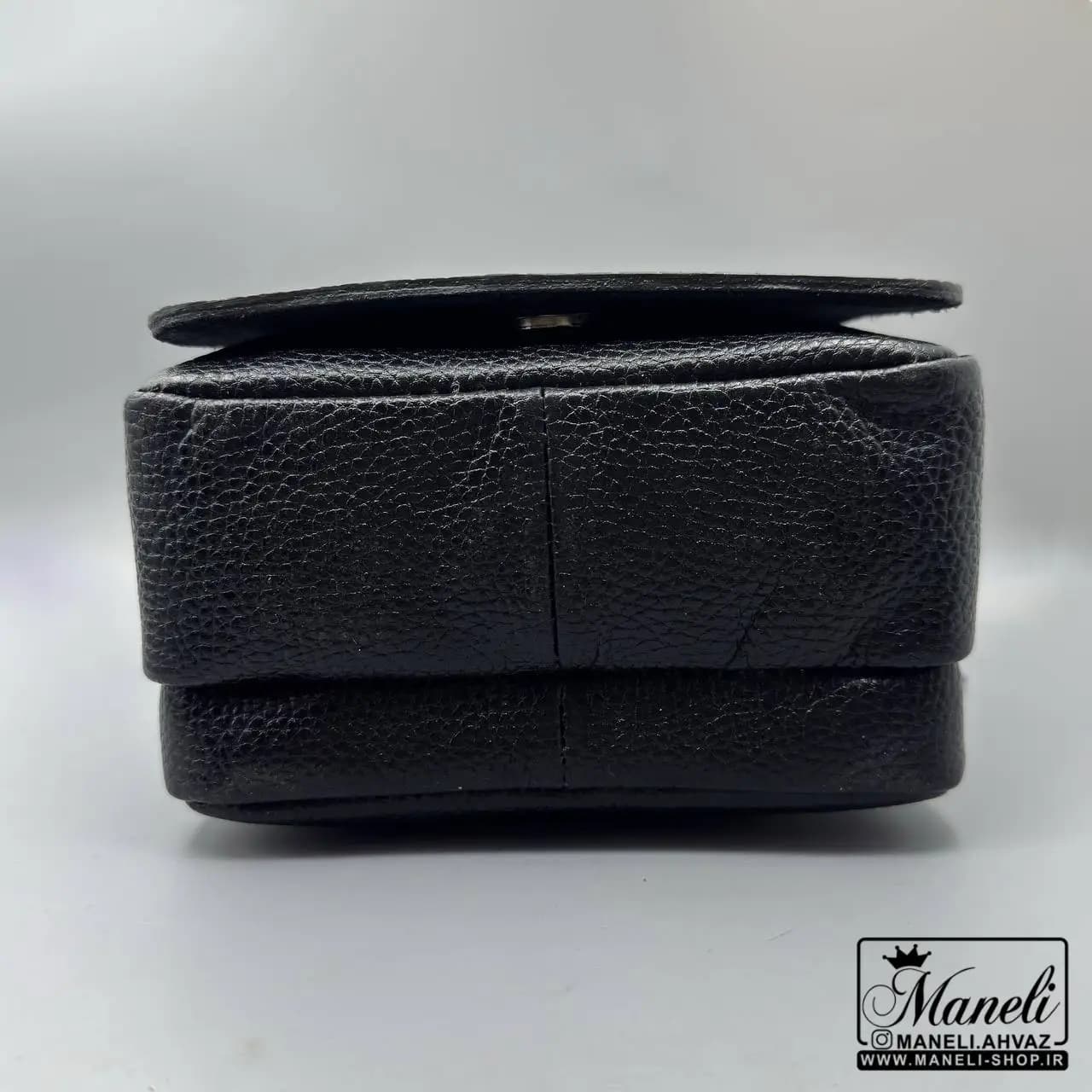 کیف دوشی و دستی مشکی چرم طبیعی|اداری |14040621 — تصویر ۴
