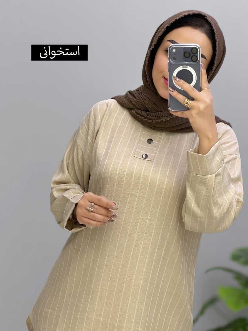 تونیک یقه گرد شانتون گونش کد 10105431 — تصویر ۵