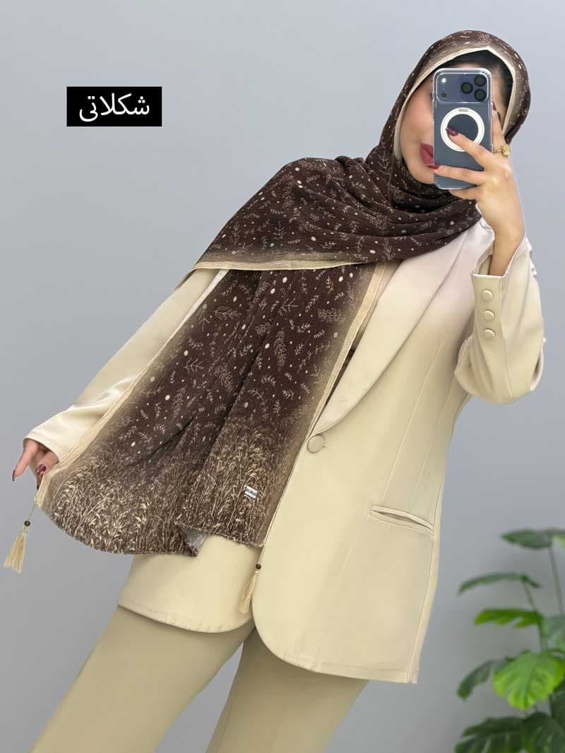 شال پلیسه شایگان کد 11040 — تصویر ۵