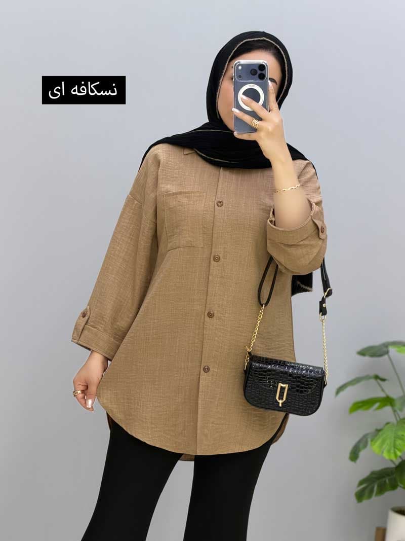 شومیزمانتویی شانتون ژاکارد میشکا کد 10101414 — تصویر ۵