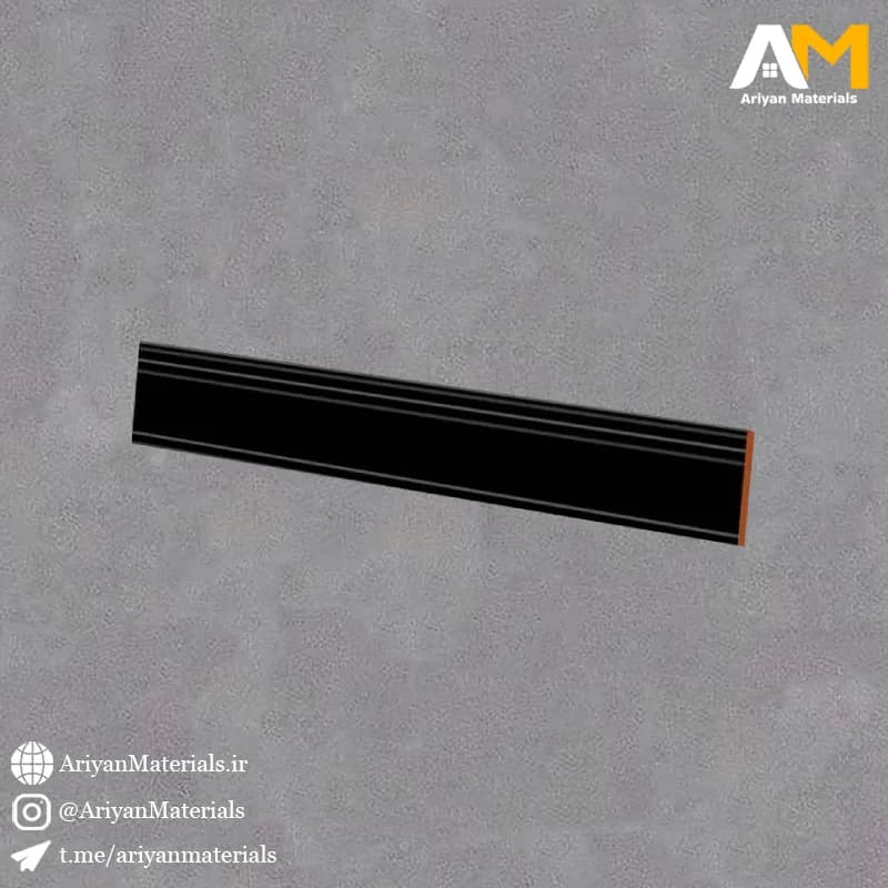 قرنیز طرح مشکی خط دار