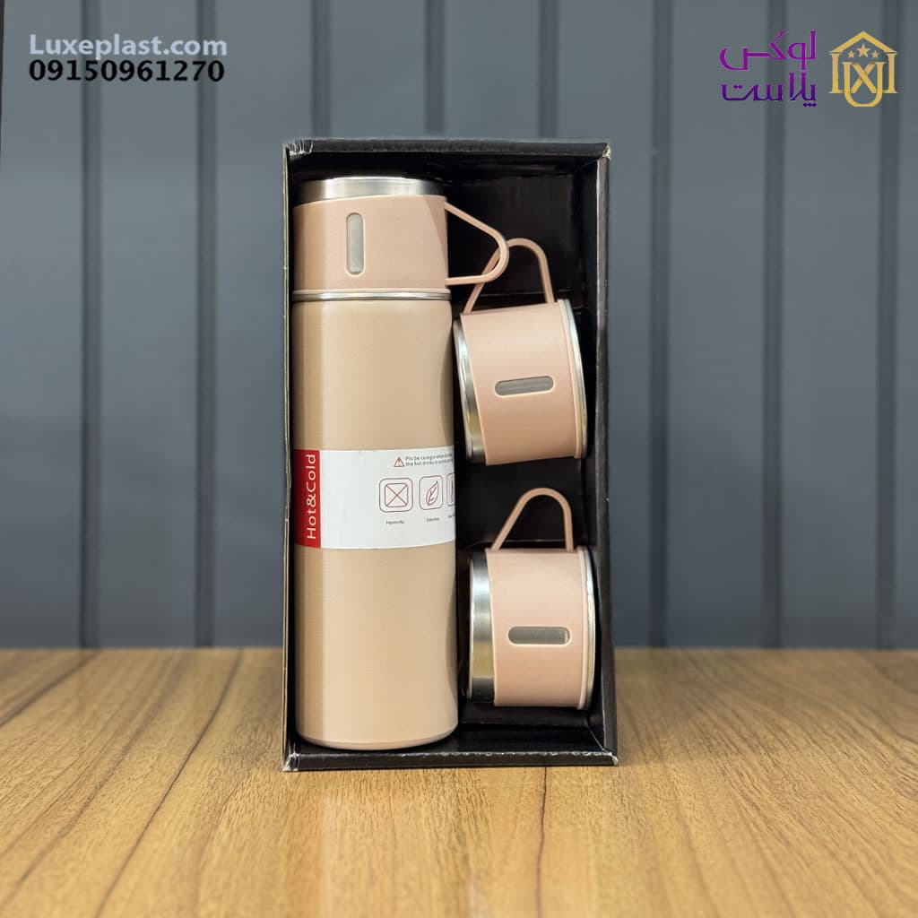 فلاسک 3 لیوانه کادوئی کد 935 — تصویر ۳