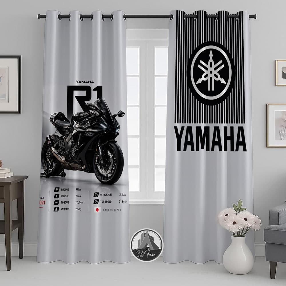 پرده موتور یاماها YZF-R1 کد DA-4034 مناسب اتاق جوان — تصویر ۲