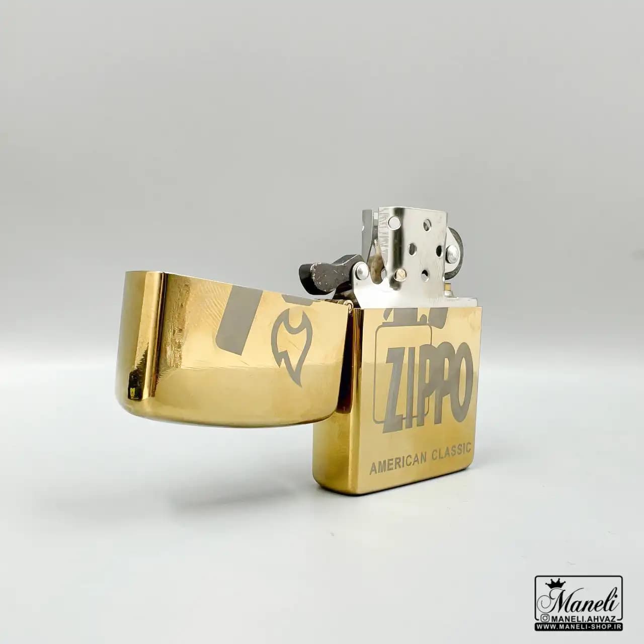 فندک zippo طلایی بنزینی | 14040495 — تصویر ۲