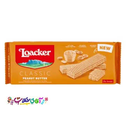 ویفر لواکر با طعم بادام زمینی 45 گرم Loacker