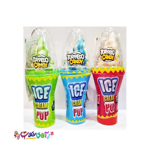 آبنبات طرح بستنی قیفی Torpedo Candy
