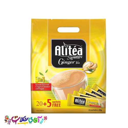 علی تی زنجبیلی (شیر چای زنجبیل) 25 عددی AliTea
