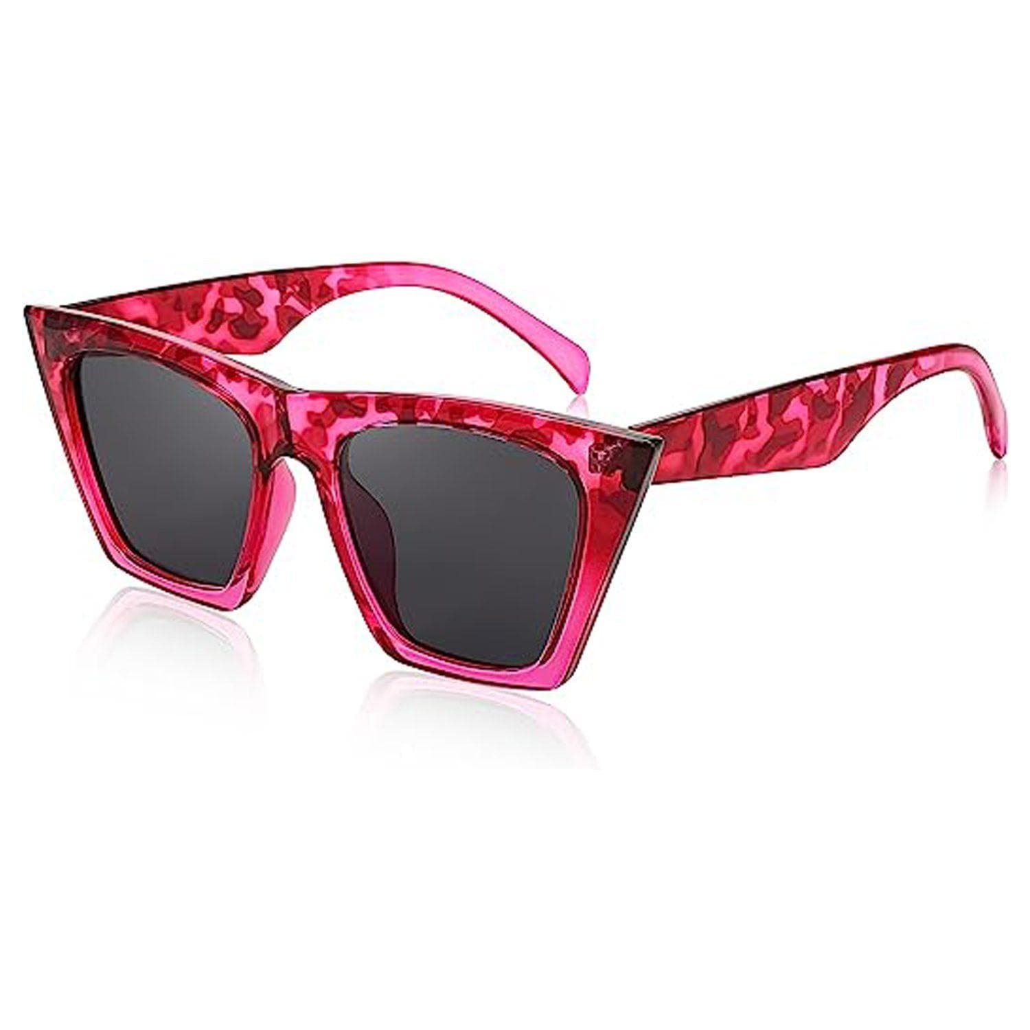 عینک آفتابی زنانه FEISEDY Vintage Square Cat Eye Sunglasses Women — تصویر ۷
