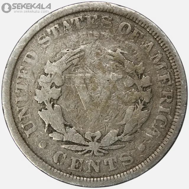 سکه 5 سنت قدیمی آمریکا 1906 (Liberty- آزادی) — تصویر ۲