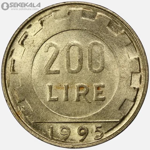 سکه 200 لیره ایتالیا 1995 (UNC)