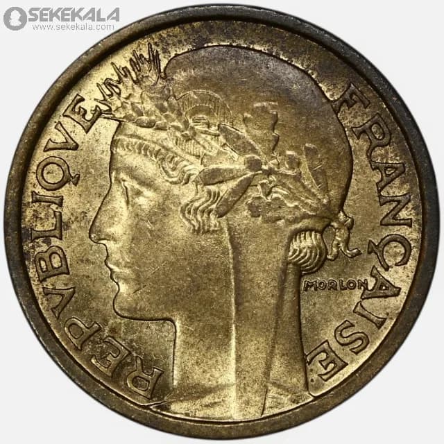 سکه 50 سنتیم برنز فرانسه 1938 (جمهوری سوم)(UNC)