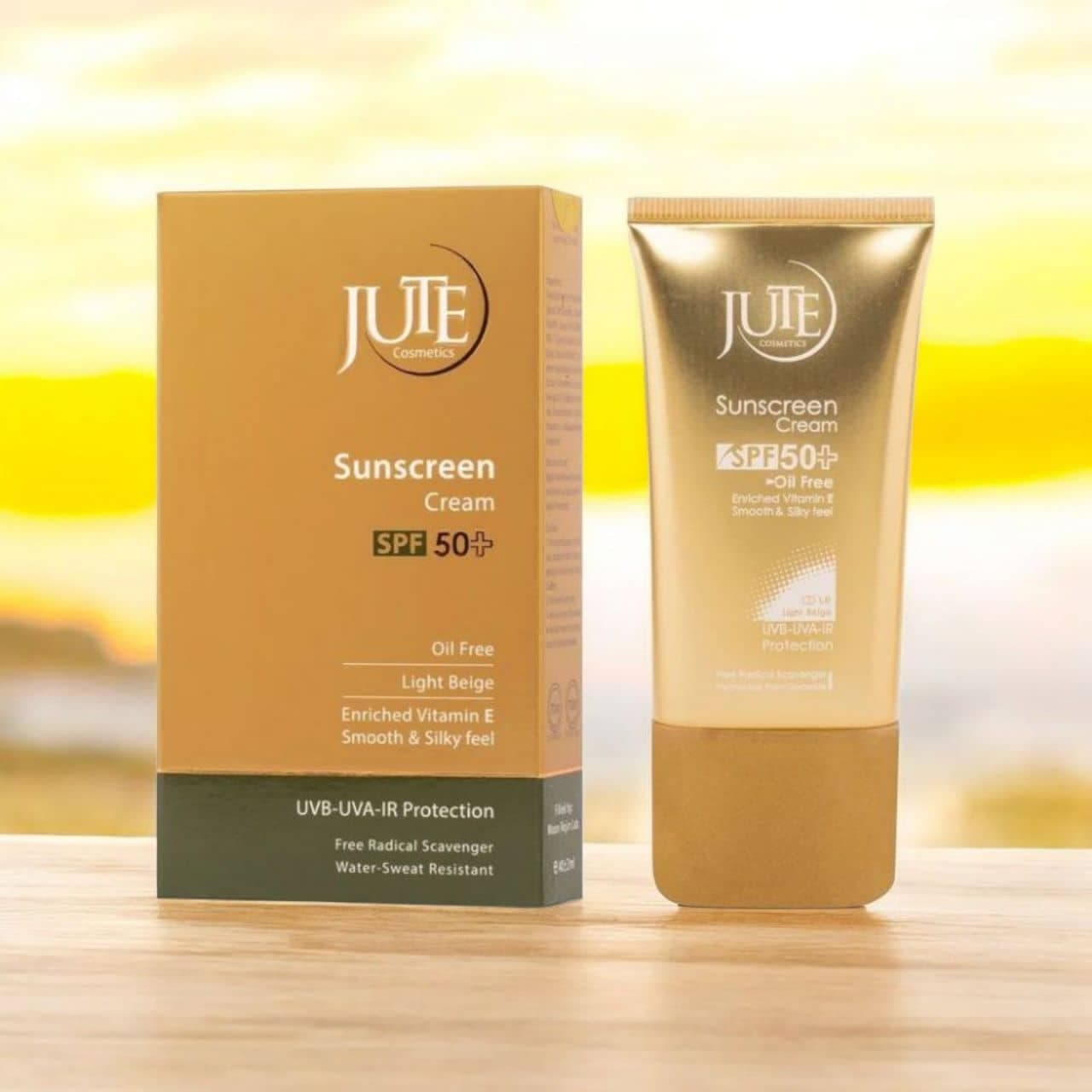 کرم ضدآفتاب بژ روشن پوست چرب ژوت JUTE با SPF50 حجم 40 میل — تصویر ۲