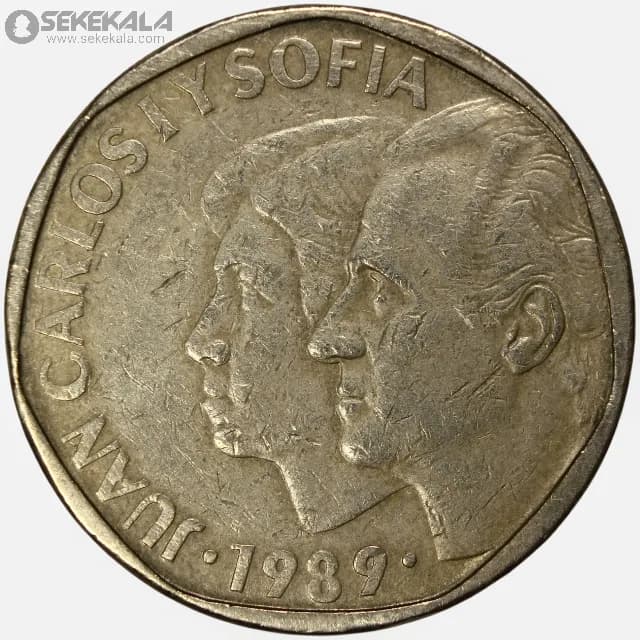 سکه 500 پزوتا کمیاب اسپانیا 1989 (خوآن کارلوس اول)