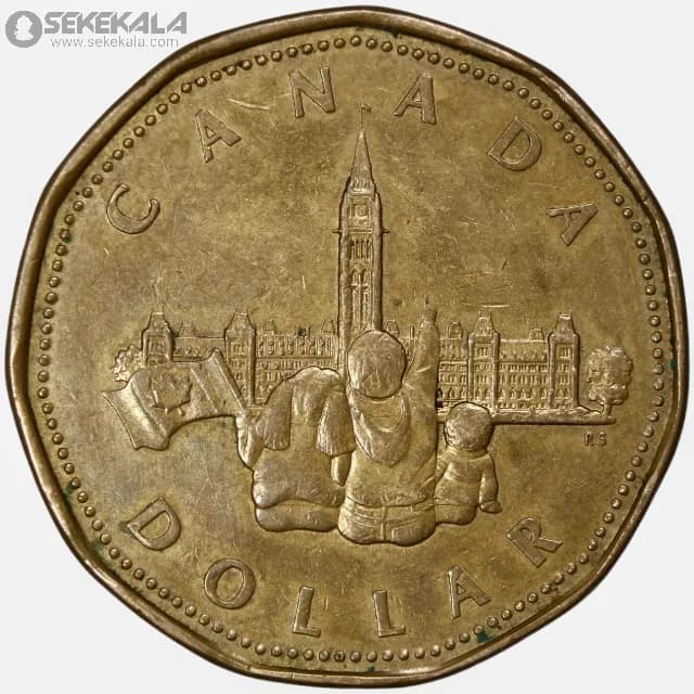 سکه 1 دلار یادبودی کمیاب کانادا 1992
