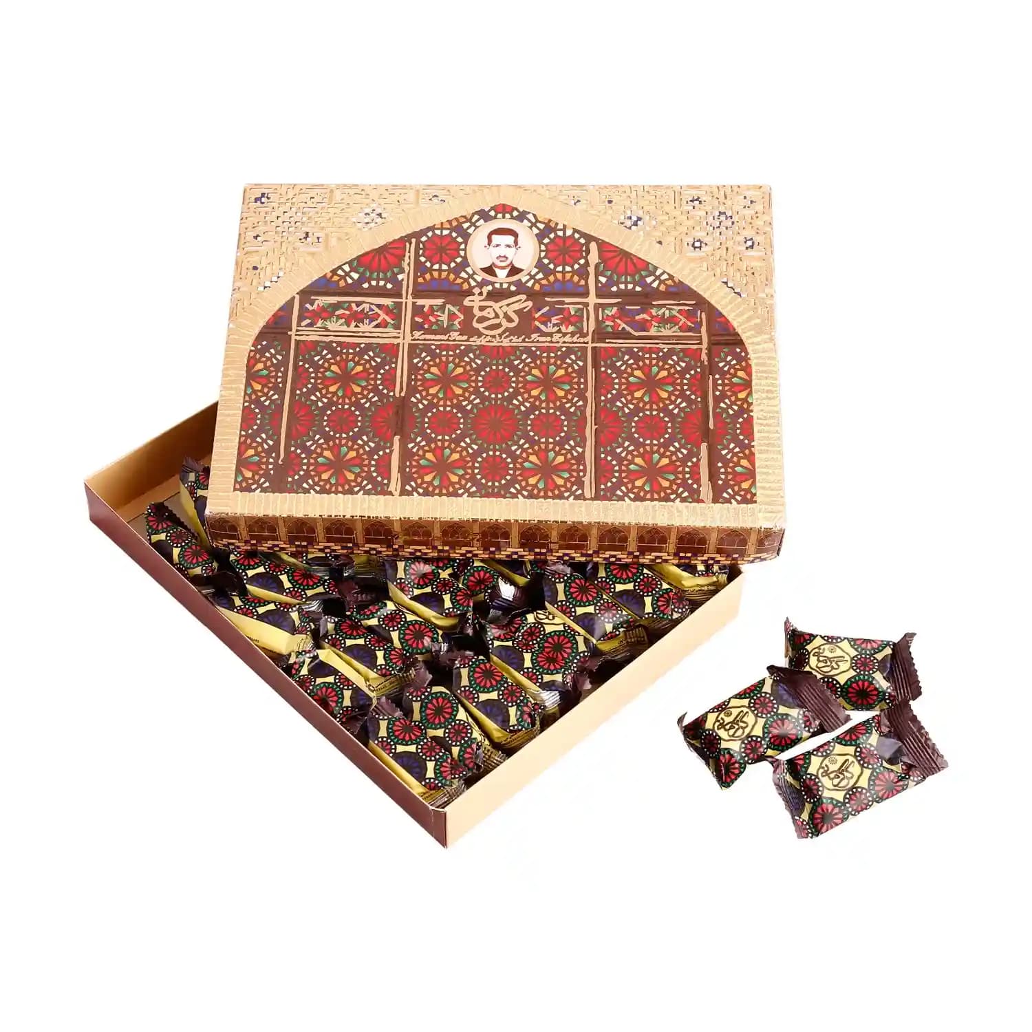 گز لقمه 38% بادام کرمانی – 450گرم — تصویر ۲