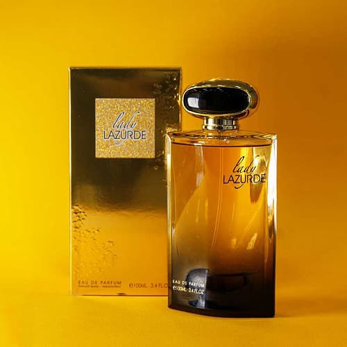 عطر ادکلن زنانه لیدی لازورد فرگرانس ورلد (مشابه عطر لیدی گاگا فیم) | Lady Lazurde – Lady GaGa Fame حجم 100 میل(شرکتی)