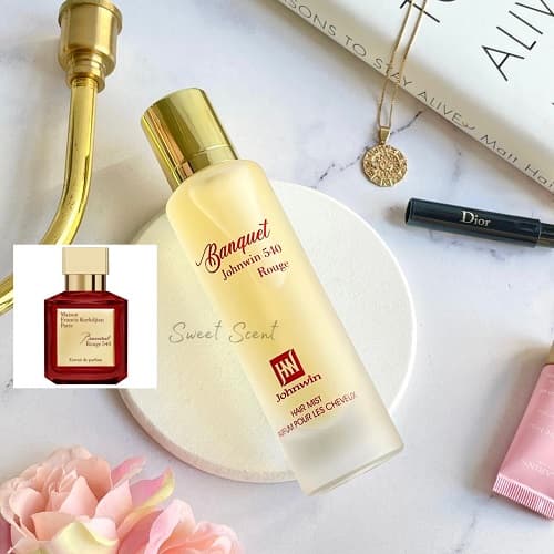 عطر مو زنانه رایحه باکارات رژ 540 اکستریت (قرمز) جانوین | Baccarat Rouge 540 Extrait Johnwin Hair Mist حجم 50 میل