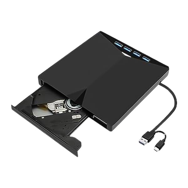 درایو DVD RW اکسترنال USB3.0 / هاب / رم ریدر — تصویر ۳