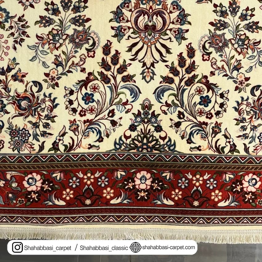 فرش سنتی کد 800113 کرم — تصویر ۵
