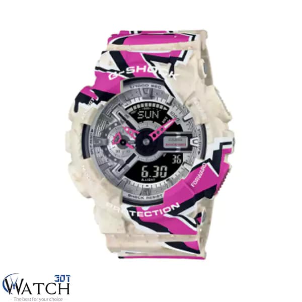ساعت مچی مردانه زنانه کاسیو مدل GA-110SS-1ADR — تصویر ۳