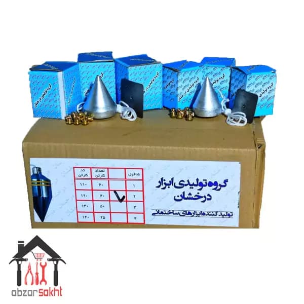 شاقول بنایی درخشان کارتنی