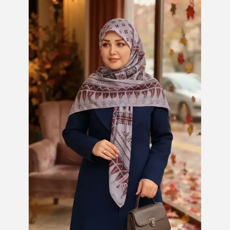 روسری نخ کاستوم طرح سما سایز 140 — تصویر ۱۲