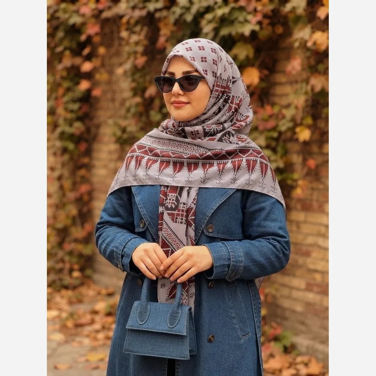 روسری نخ کاستوم طرح سما سایز 140 — تصویر ۶