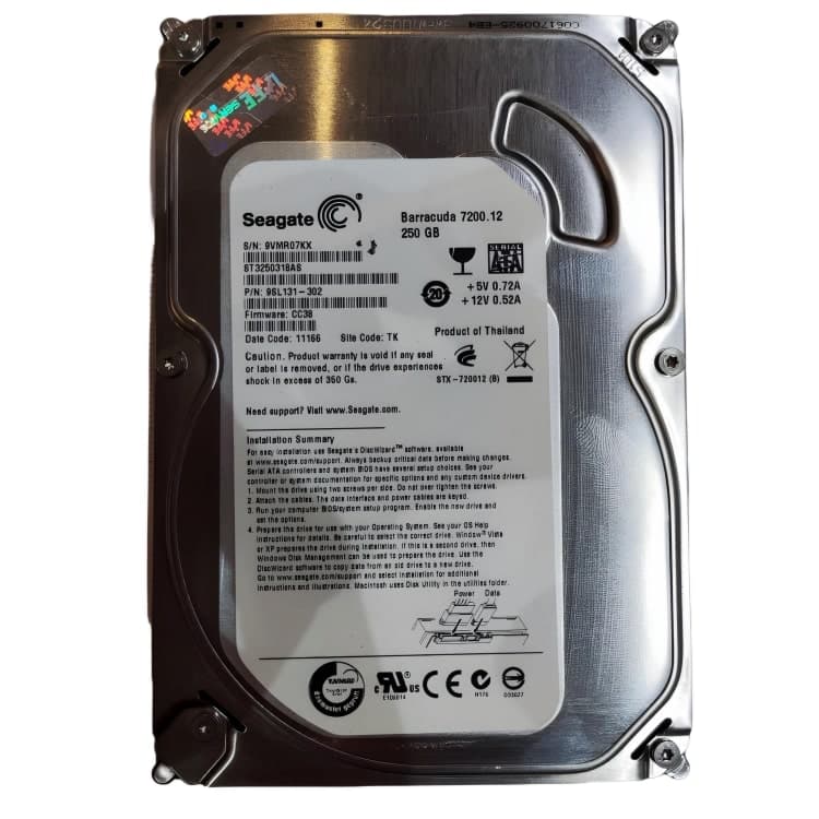هارددیسک اینترنال سیگیت ظرفیت 250 گیگابایت