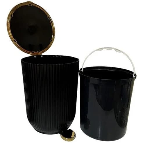 سطل پدالی گرد Homara هومارا مدل زبرا کد 660258 — تصویر ۲
