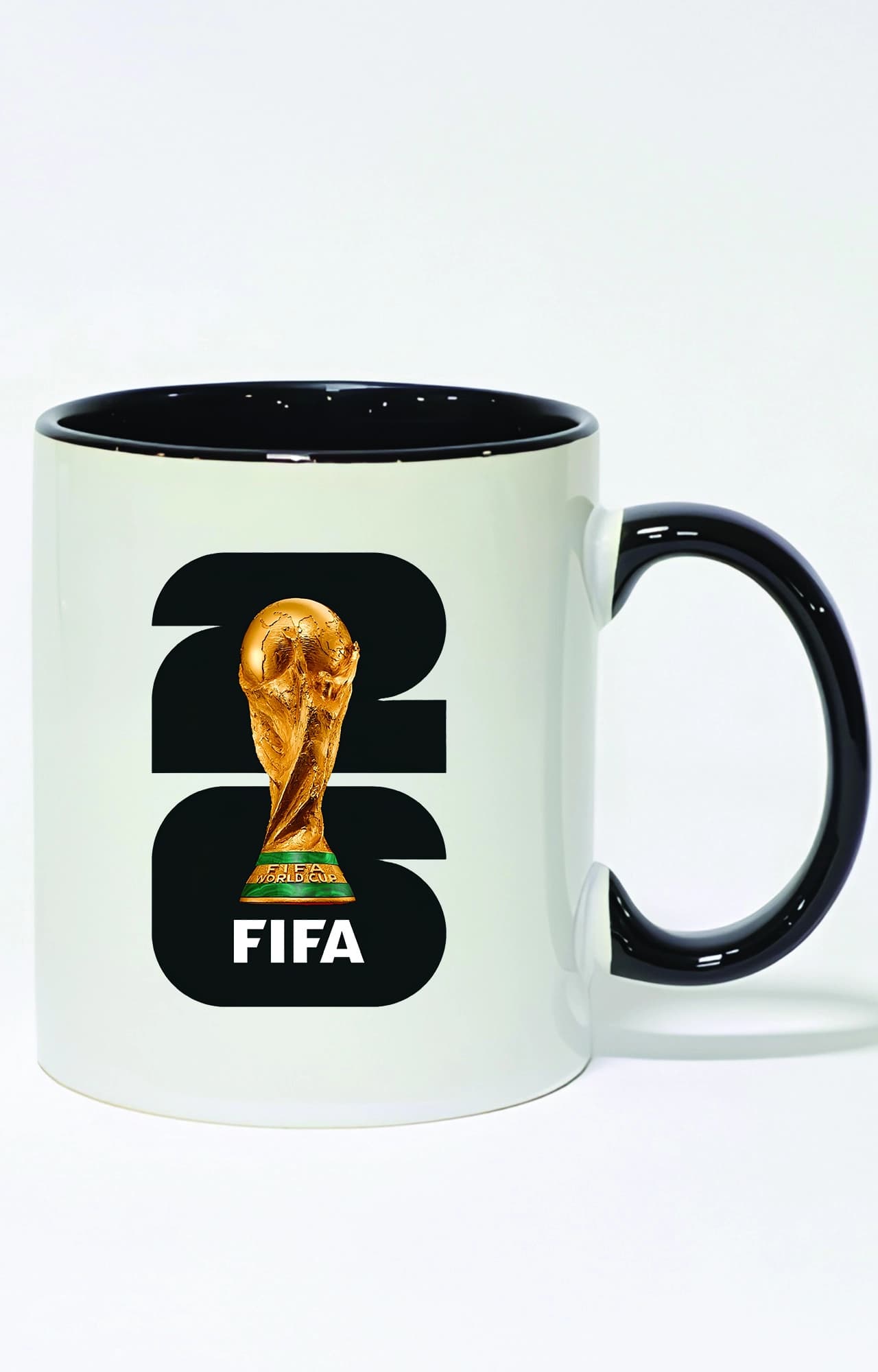 ماگ دسته و داخل رنگی طرح جام جهانی fifa کد 4786