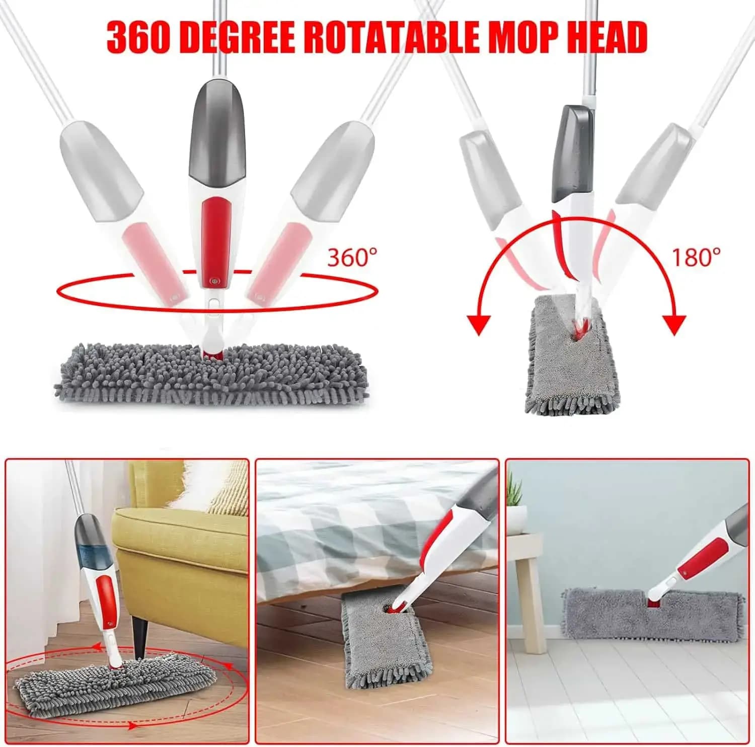 زمین شوی ماپ اسپری میکروفایبر نولوپائو Nolopau کد 25802 — تصویر ۲
