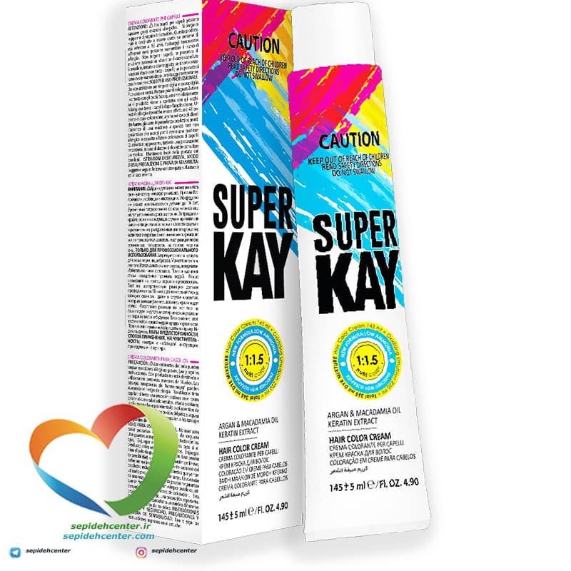 رنگ موی سوپرکی شیر نسکافه SuperKAY Milk Nescafe S80 حجم 145 میل — تصویر ۳