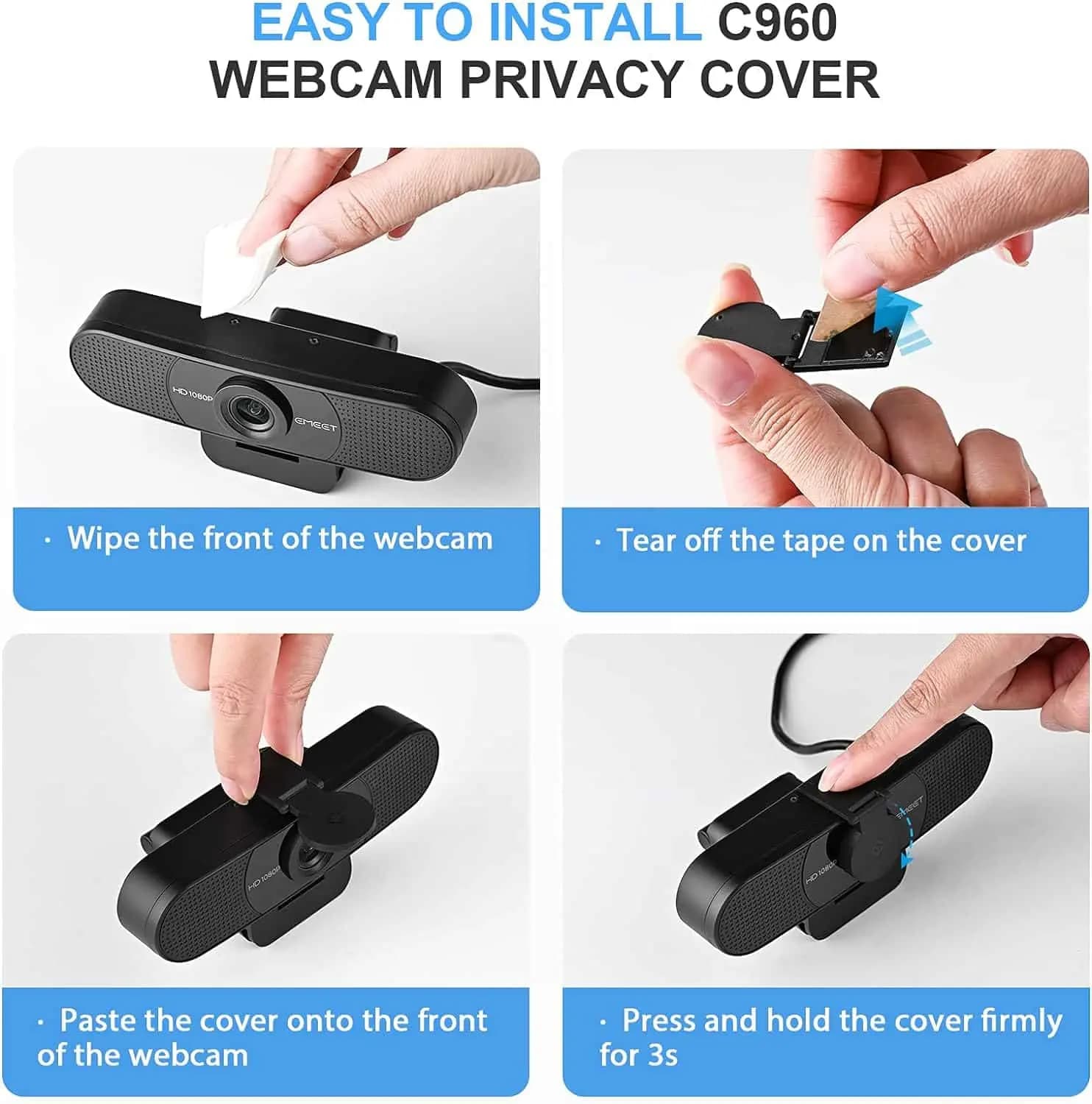 وبکم EMEET مدل C960 با کیفیت 1080P — تصویر ۳