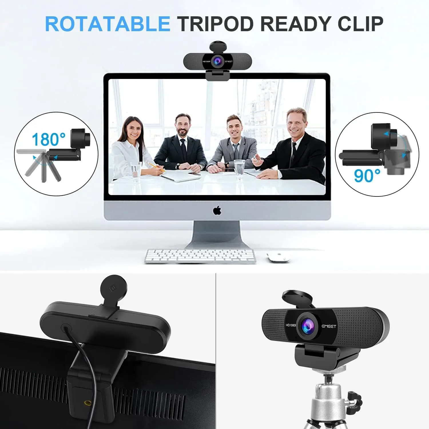 وبکم EMEET مدل C960 با کیفیت 1080P — تصویر ۴