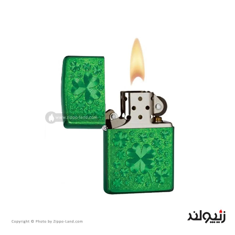 فندک زیپو مدل Iced Clover کد 28354 — تصویر ۳