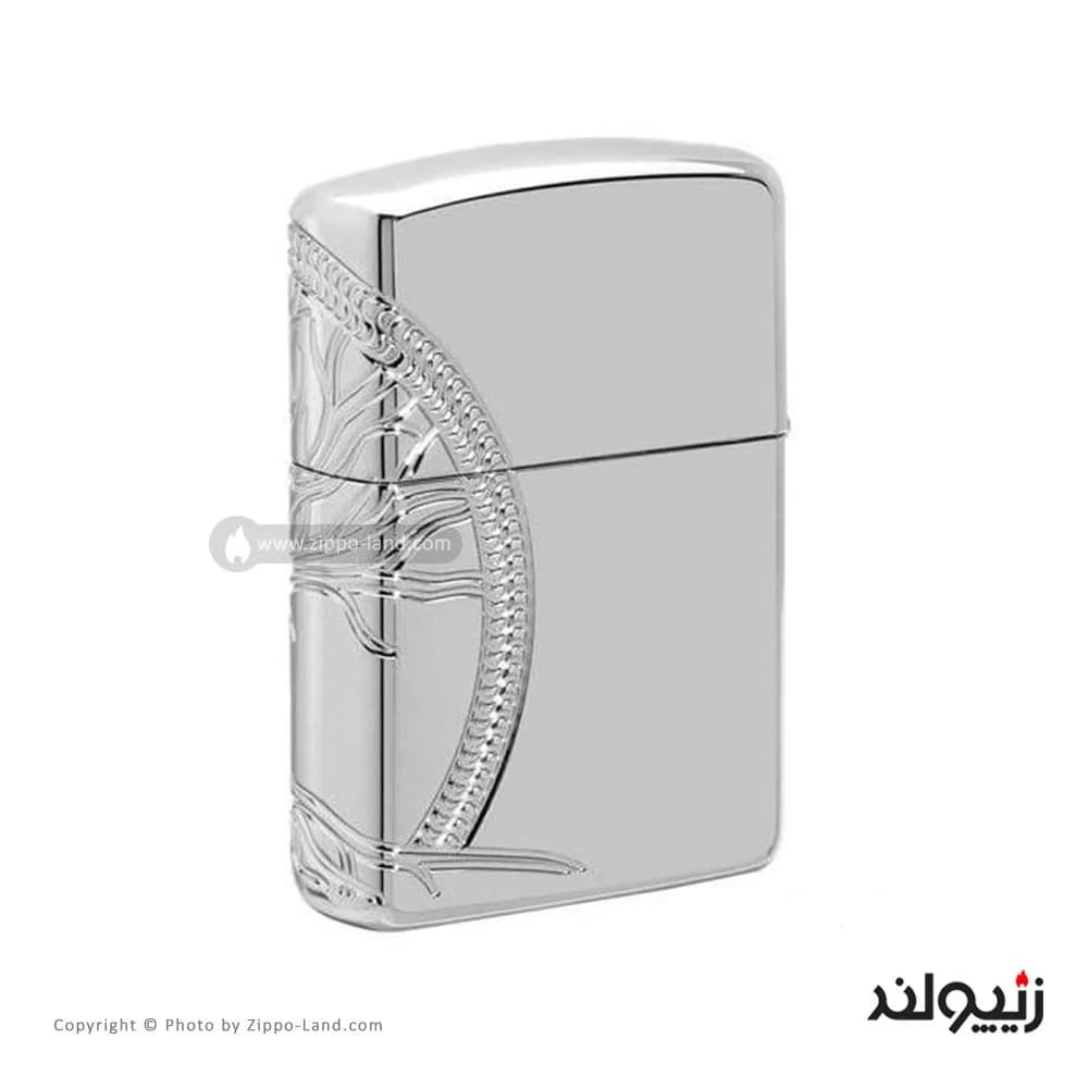 فندک زیپو مدل Sterling Silver Tree Of Life Design کد 49552 — تصویر ۳