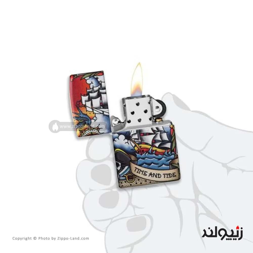 فندک زیپو مدل Nautical Tatto Design کد 49532 — تصویر ۴