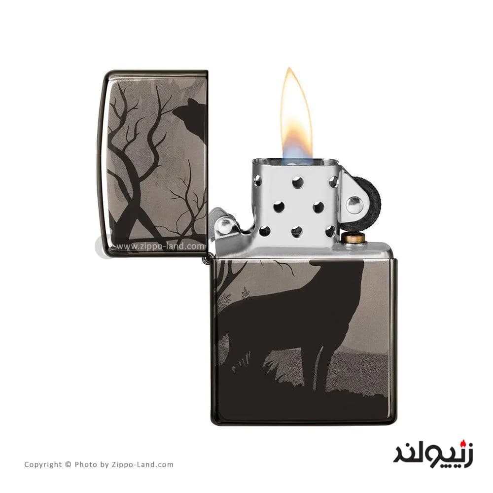 فندک زیپو مدل Wolves Design کد 49188 — تصویر ۳