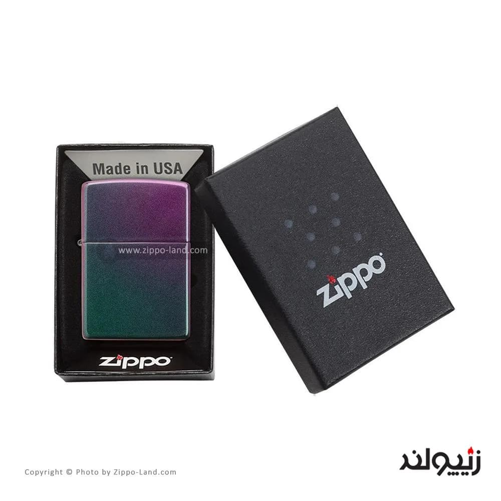 فندک زیپو مدل Classic Iridescent کد 49146 — تصویر ۴