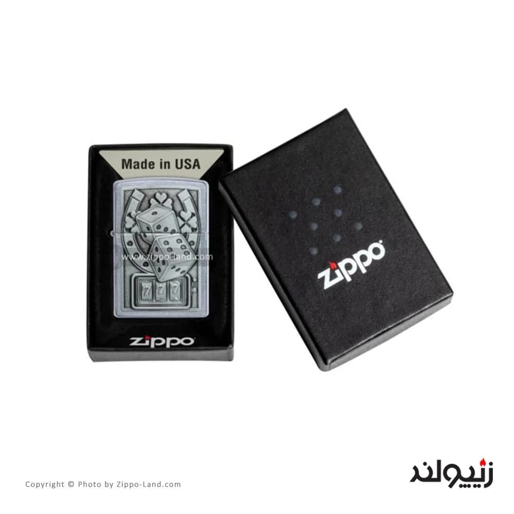 فندک زیپو مدل Lucky 7 Emblem Design کد 49294 — تصویر ۴
