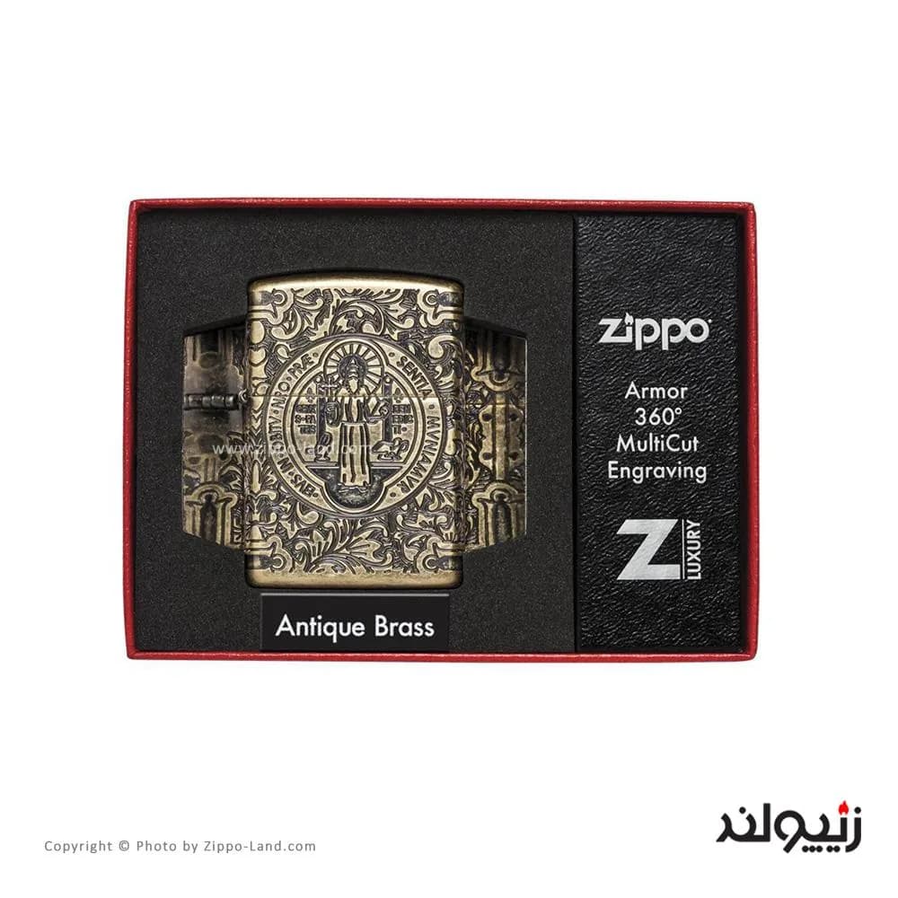 فندک زیپو مدل St.Benedict Design کد 29719 — تصویر ۵