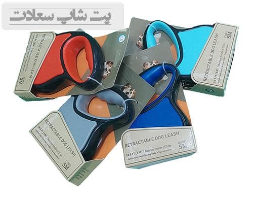 بند قلاده سگ و گربه نواری 5 متری مقاوم تا وزن 15 کیلوگرم