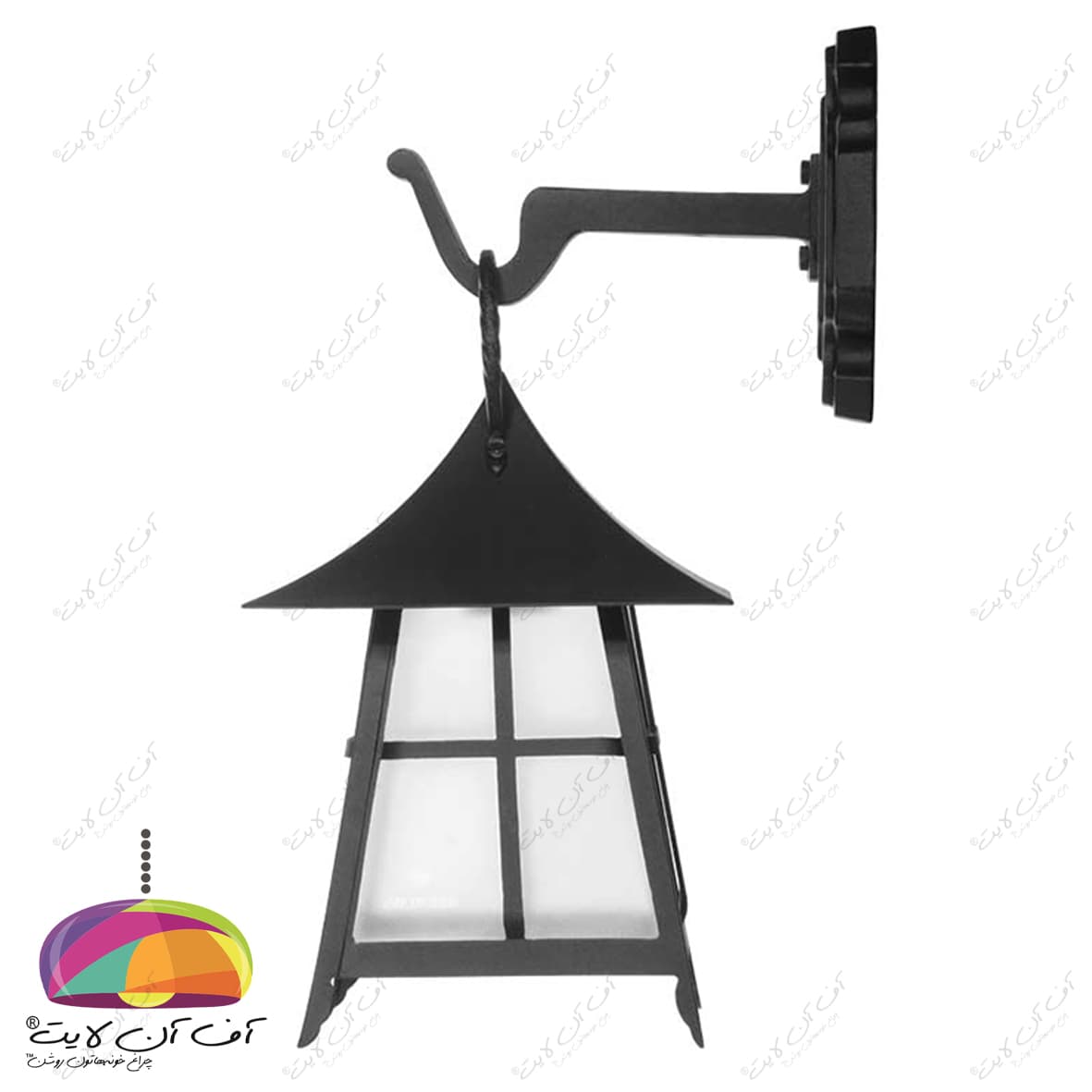چراغ دیواری حیاطی مدل شونیز شب تاب