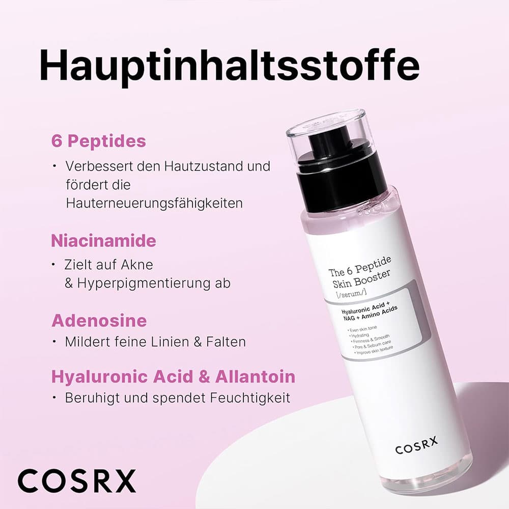 بوستر سرم تقویت کننده پپتید کوزارکس Cosrx the 6 peptide skin booster serum — تصویر ۸