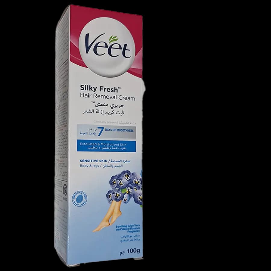 کرم موبر زنانه ویت Veet مدل یاس و نیلوفر آبی مخصوص پوست حساس 100 میل – بسته 12 عددی — تصویر ۲