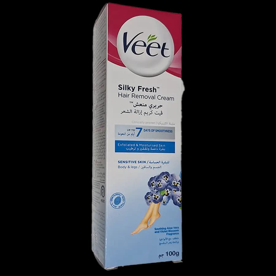 کرم موبر زنانه ویت Veet مدل یاس و نیلوفر آبی مخصوص پوست حساس 100 میل