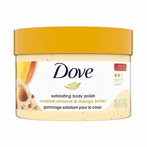 اسکراب لایه بردار بدن داو Dove حاوی عصاره کره بادام و انبه