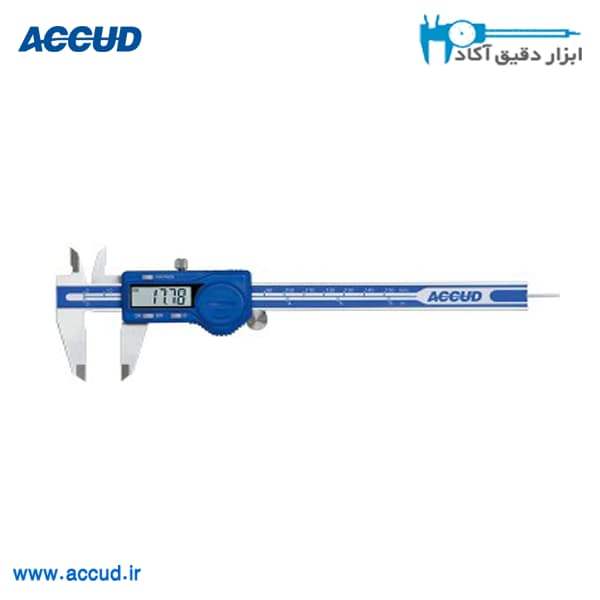 کولیس دیجیتال 15 سانتی متر با عمق سنج گرد Accud (اکود با گارانتی شرکتی) مدل 111-006-12R
